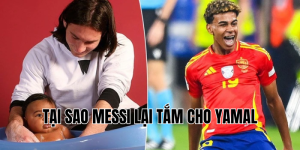 tại sao messi lại tắm cho yamal